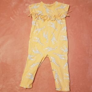 Coral Giraffe Print Jessica Simpson 24m